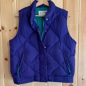 L.L. Bean Vintage 90’s Jim Whittaker Mountain Classic Purple Quilted Puffer Vest